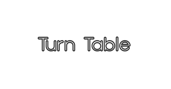 Turn Table BV font thumbnail